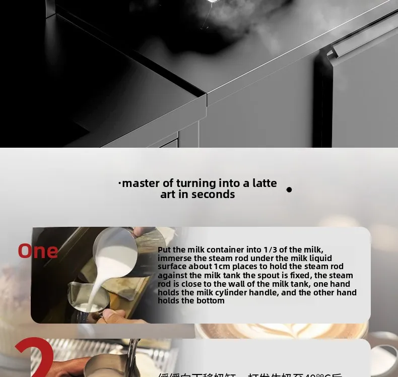 HTT steam boiling water machine Commercial milk tea shop equipment Full set of milk foam Automatic water boiler Tea extraction
