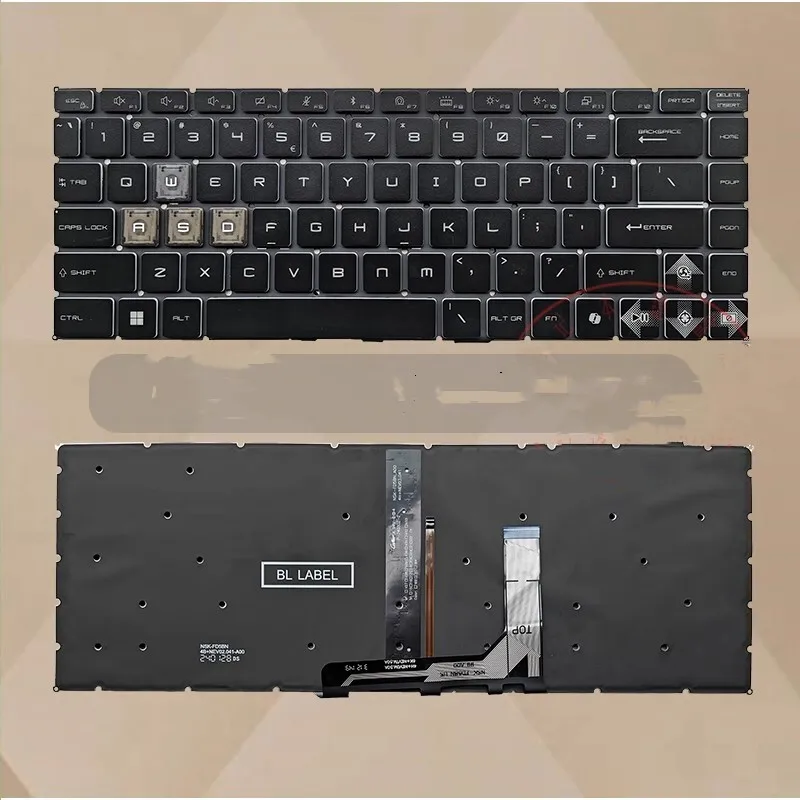 New   for  MSI Thin 15 B12UC B12VE B13UC B13UDX B13VE B2RVE MS-16R8 US Keyboard backlit