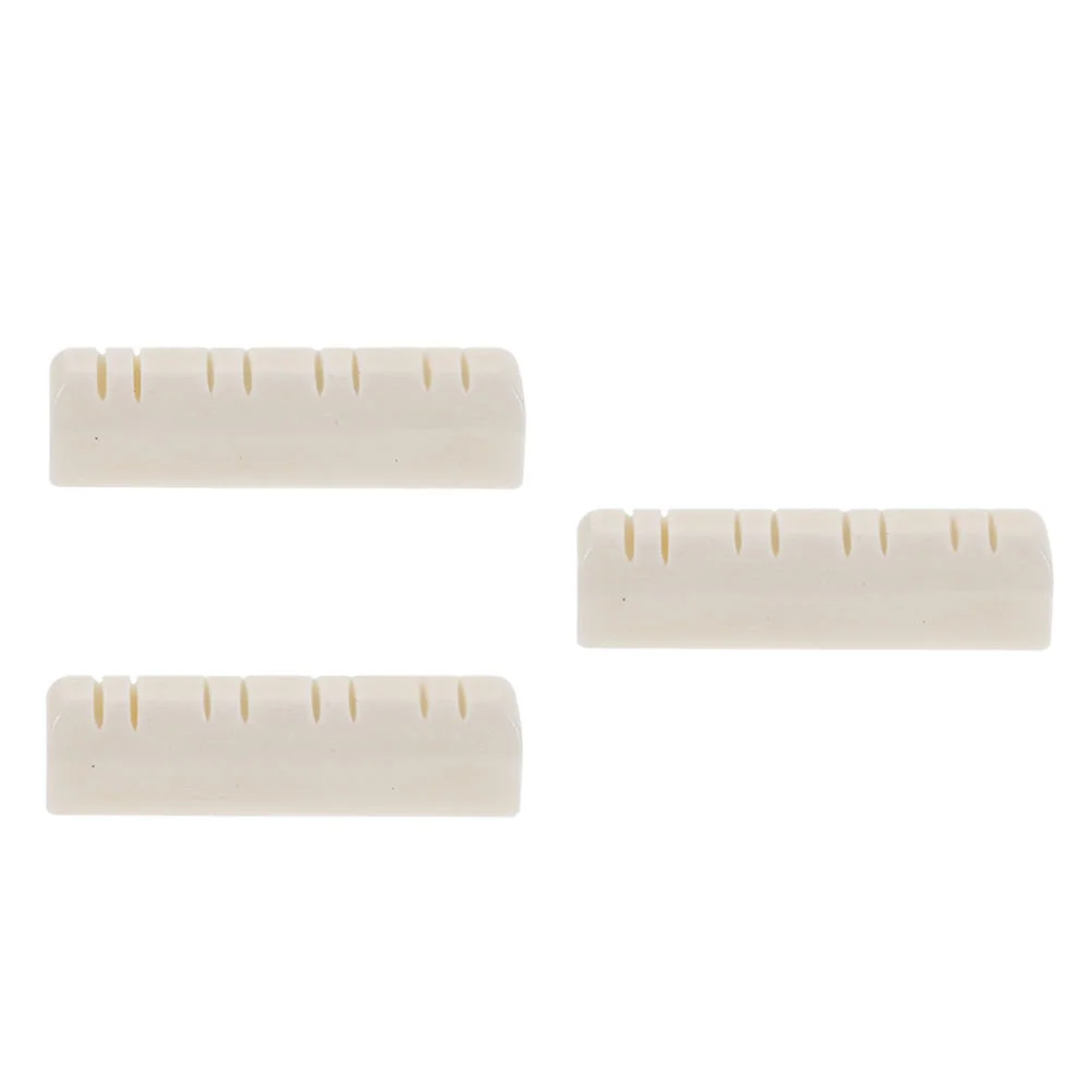 3 Pcs Mandolin String Bone Nut Replacement Accessories for Better Tone Support Clear Rich Melody Lightweight Mandolin