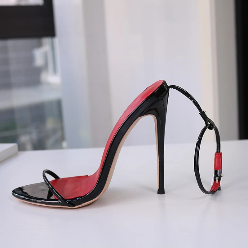 Heelgoo 2025 Newly Summer High Heels Shoes Sexy Women's Sandals Ankle Strap Flip Flops Black White Party Wedding Dance Shoes