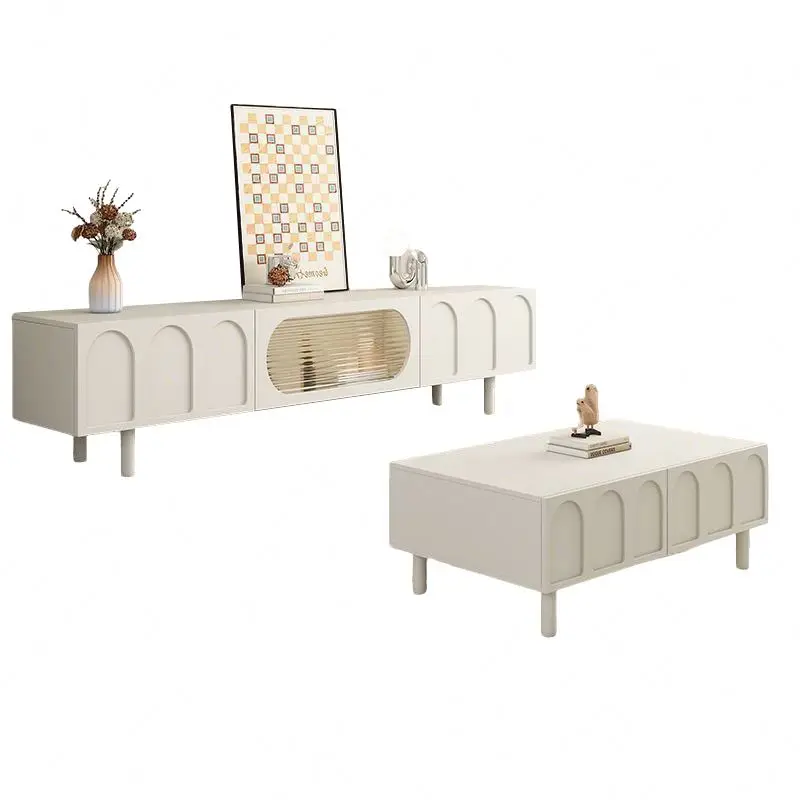 Wooden TV cabinet, light luxury simple style TV cabinet, size TV cabinet