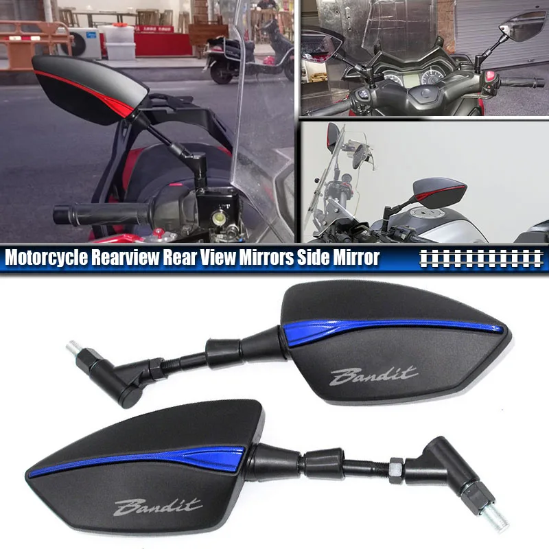 Fit For Bandit 600 1200 650 1250 400 250 GSF Accessories GSF1200 GSF650 GSF600 Motorcycle Side Rear View Rearview Mirrors