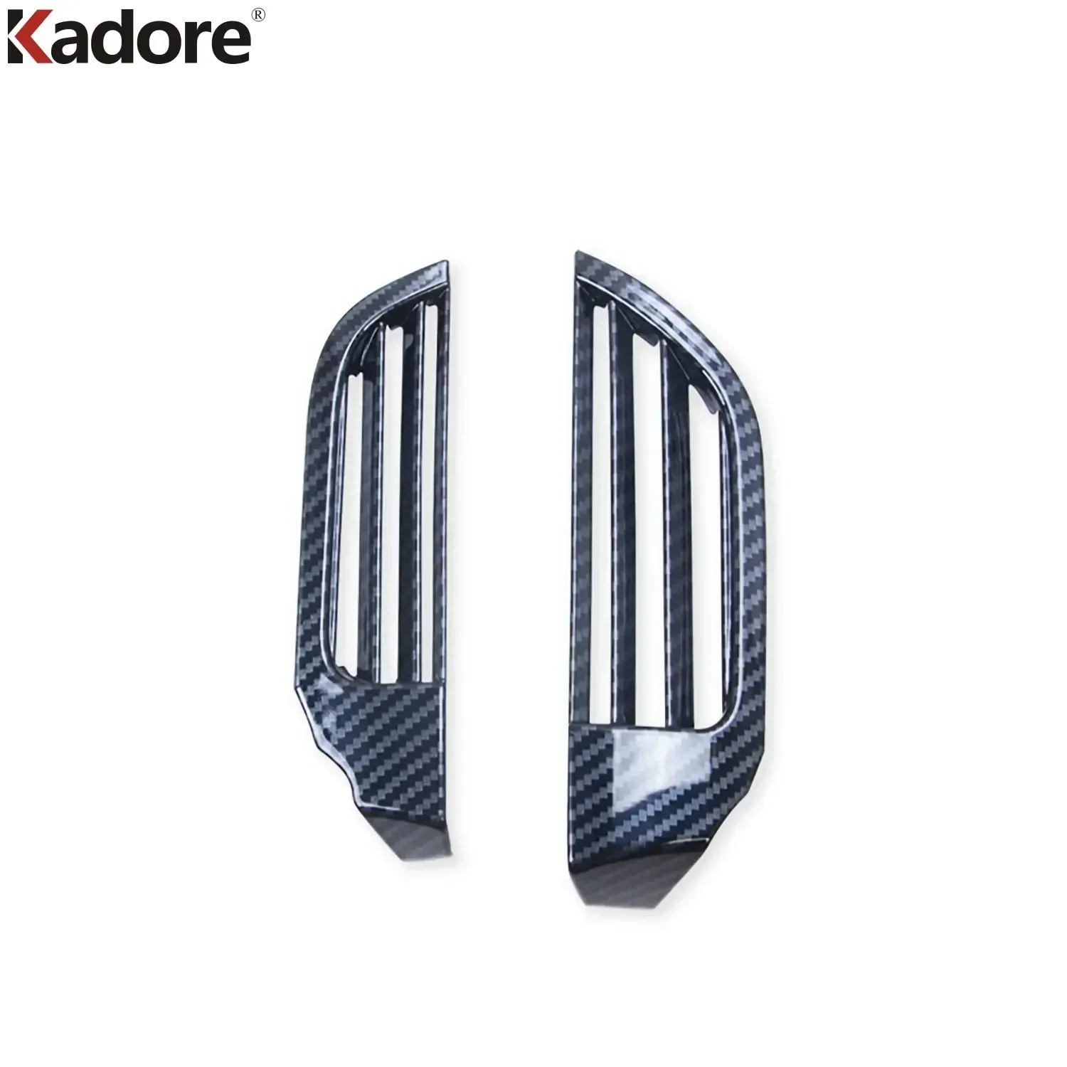 Voor Toyota Sienna 2021 2022 2023 2024 Koolstofvezel Front Air Vent Outlet Cover Trim Sticker Auto Styling Interieur accessoires