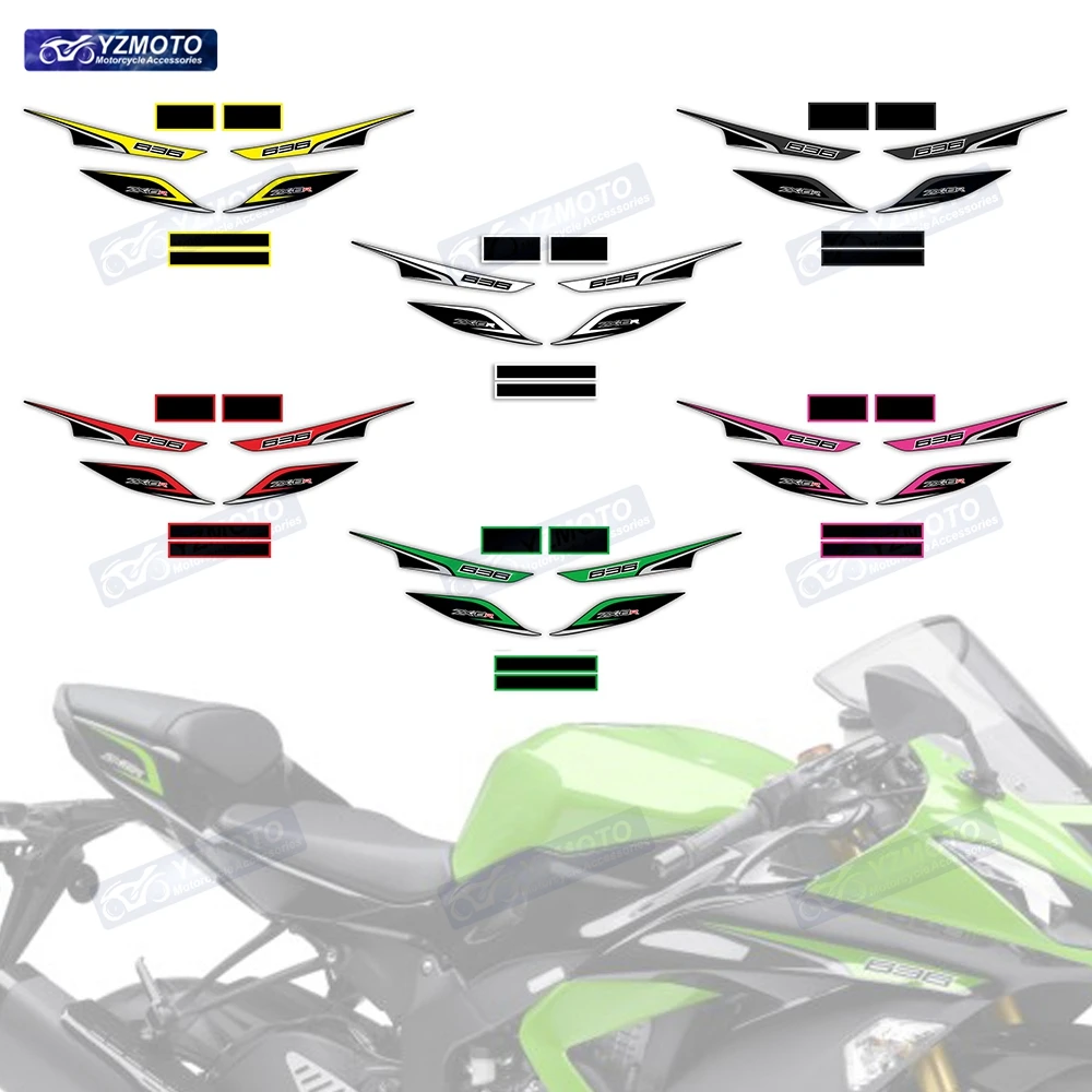 

For ZX-6R ZX6R ZX 6R 636 2013 2014 2015 2016 2017 2018 Motorcycle Full Body Fairing Reflective Decal Decoration Sticker Kit