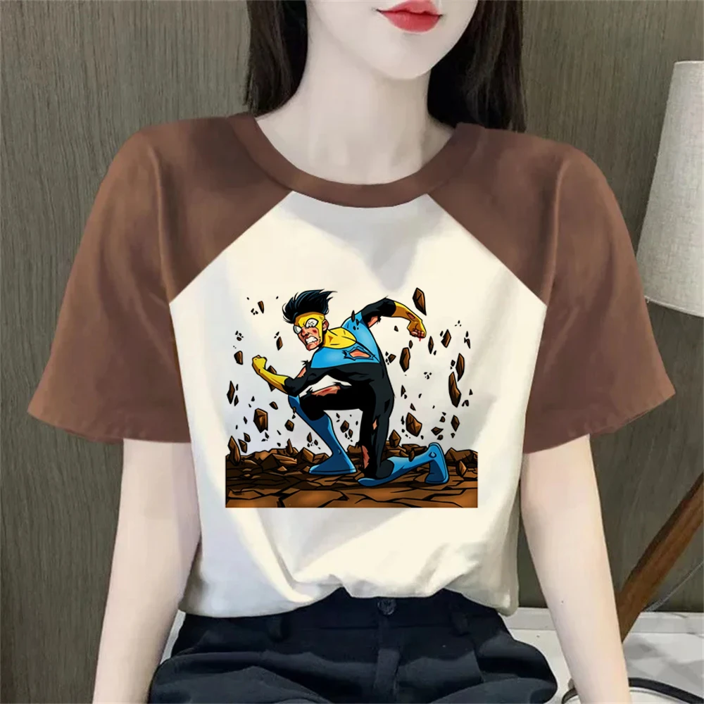 Invincible t-shirt femme cutecore cute 80s emo korean fashion t-shirt dollette harajuku gothic grunge summer