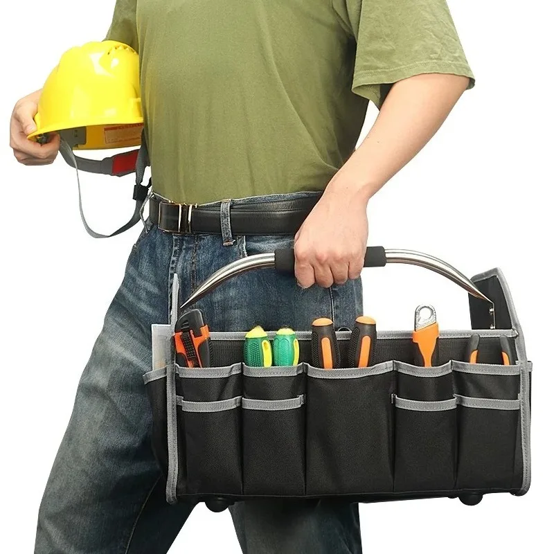Portable Tools Multifunctional Toolbox Large Capacity Bag, Portable Hardware Electrical Woodworking Tools