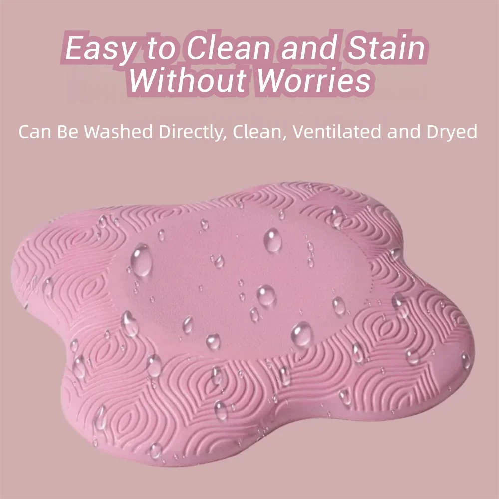 قطعتان من وسادات الركبة اليوغا السميكة - حصيرة دعم ناعمة ممتصة للصدمات من مادة TPE - حماية خفيفة الوزن محمولة للياقة البدنية والتمرين