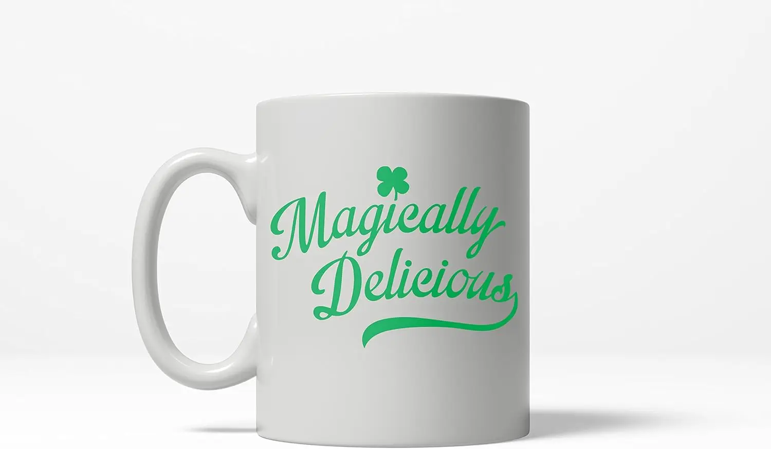 Crazy Dog T-Shirts Magically Delicious Funny Lucky Irish St. Patrick's Day Ceramic Coffee Drinking Mug - 11oz