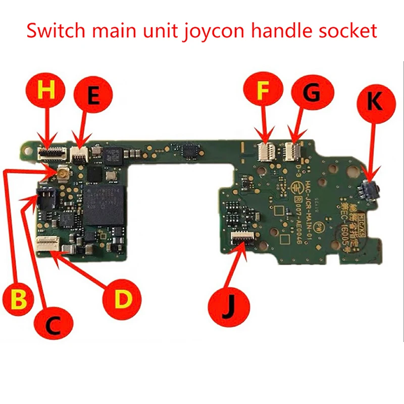 Joystick Slider Rail Battery Connector Socket SL SR L ZR ZL NFC Flex Cable Port Compatible Ninten Switch Joy-Con Console Screen