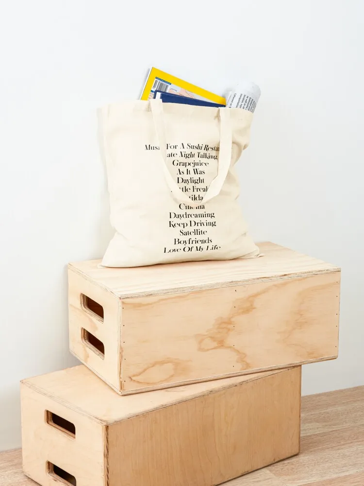 harry’s house track list Tote Bag eco bag folding Women's shopper bag canvas tote bags canvas tote