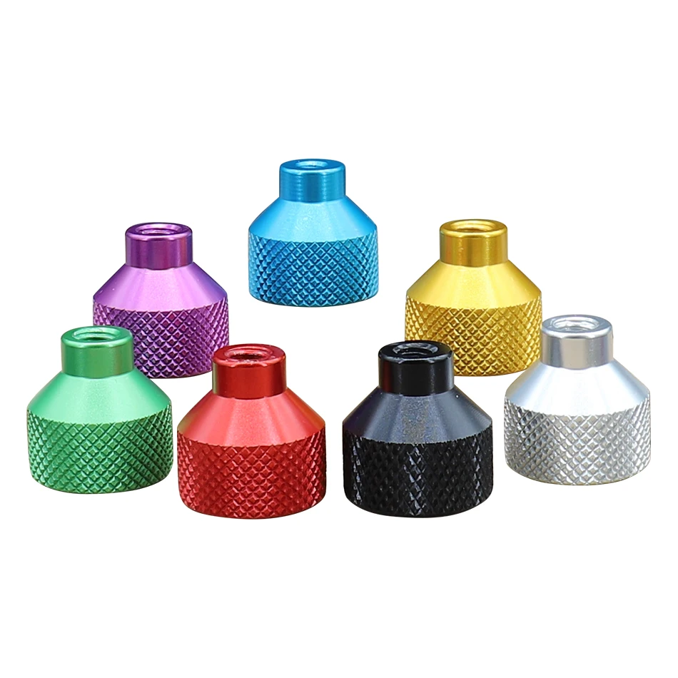 Hand twisted nut 1 M3 M4 M5 M6 M8M10 M12 knurled finger nut aluminum alloy grip knob step nut silver/black/red
