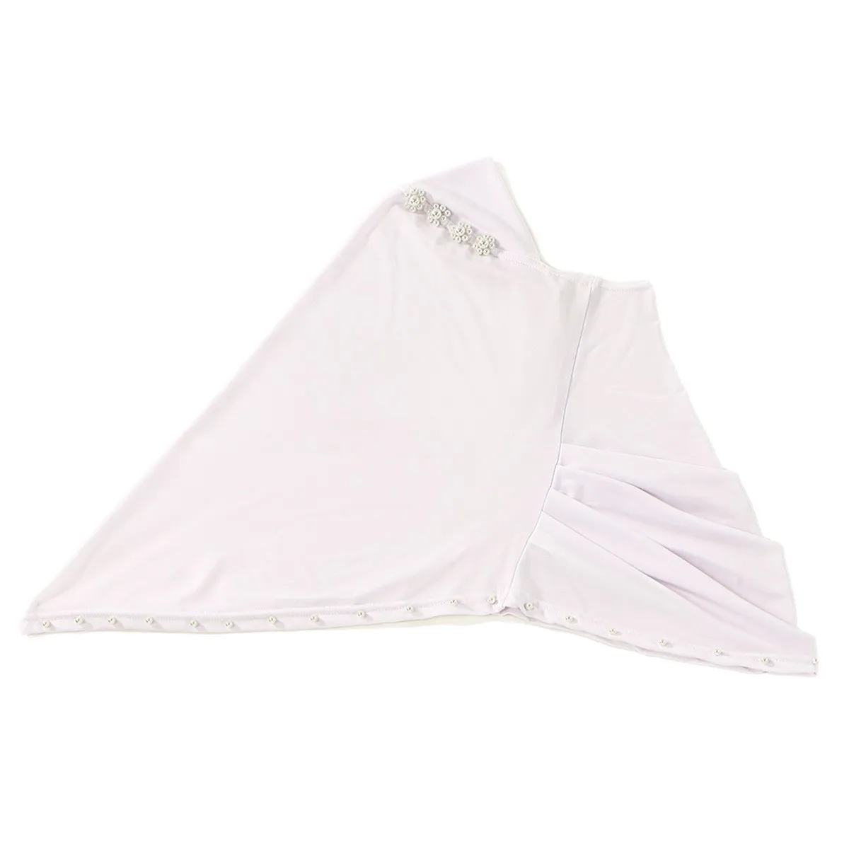 

Белый Джерси с бусинами Амира, хиджаб, мусульманский женский мгновенный шарф, тюрбан, исламская повязка на голову, готовый никаб, молитесь, хиджабы, арабский