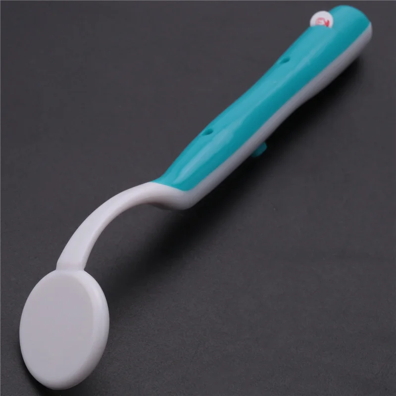 A29R 3個入りLEDライト付き歯用口腔ミラー 超高輝度 口腔ミラー 照明付き歯ケアツール 口腔衛生器具 ブルー