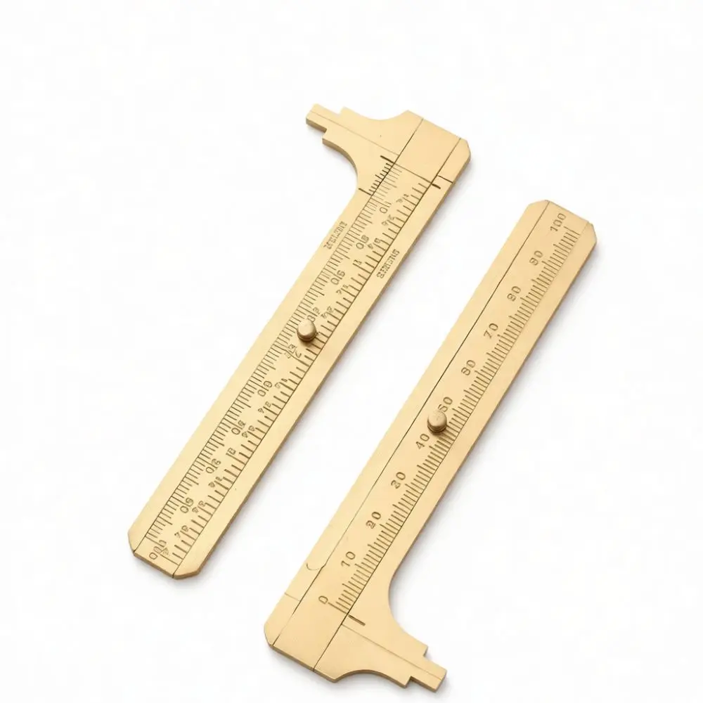 Pure Copper Digital Display Caliper Precision Measuring Instrument For Jewelry Walnut Crafting Compact Utility Tool