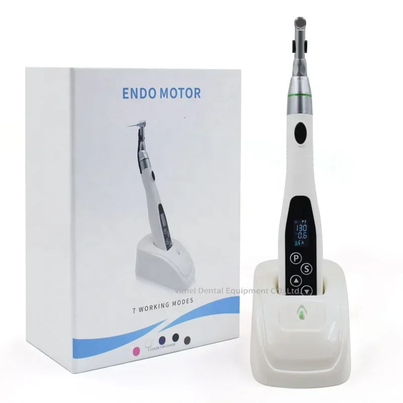 

Wireless Dent al Endodontic Endo Motor Treatment LED 16:1 Reduction Contra Angle Endo for Root Canal Treatment