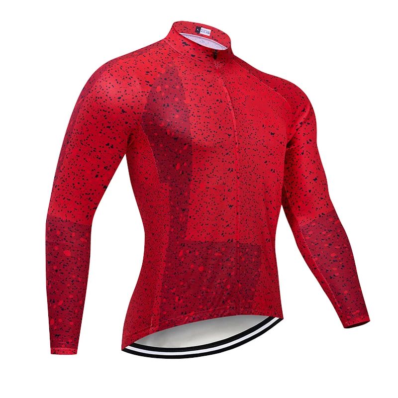 2024 Autumn New Speckle Ink Long Sleeve Cycling Jersey MTB Bike Clothes Cycling Clothing Bicycle Sportwear Maillot Ropa Ciclismo