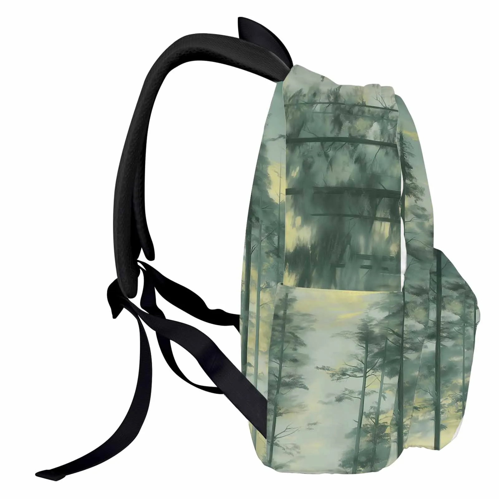 

Oil Painting Hand-Painted Forest Backpack Teenagers Student School Bags Laptop Custom Backpack for Men Women Travel Bag