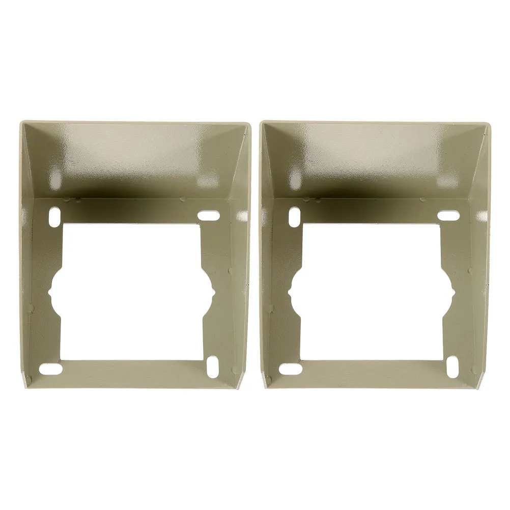 2 قطعة غطاء جرس الباب مقاوم للماء في الهواء الطلق مقبس معدني حامي صندوق لمنفذ الجدار الخارجي غطاء التوصيل غير نافذ للمطر للشحن #1