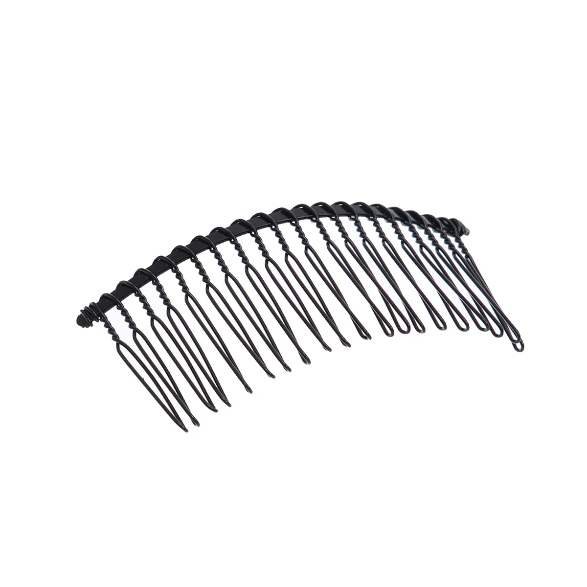 10 قطع من غطاء الرأس بمشط سلك حديدي بسيط وخفيف الوزن ومتين لإكسسوارات الشعر للمرأة والسيدات باللون الأسود مناسب للمنزل والحفلات #1