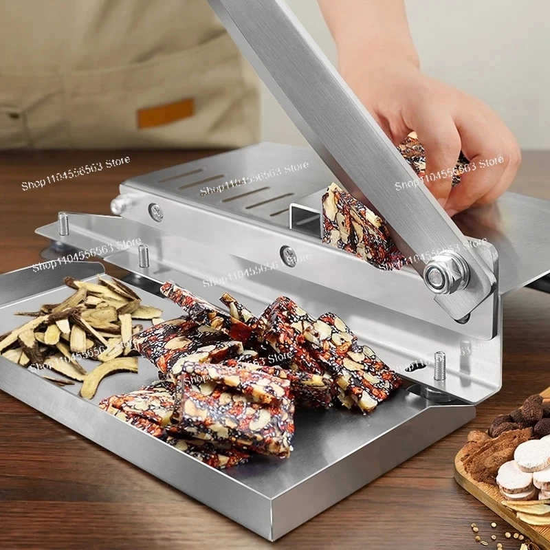 Multi-Purpose Manual Meat Cutter - Slices Frozen Meat, Lamb Rolls, Bones | Kitchen Slicing Tool for Restaurant & Home Cooking