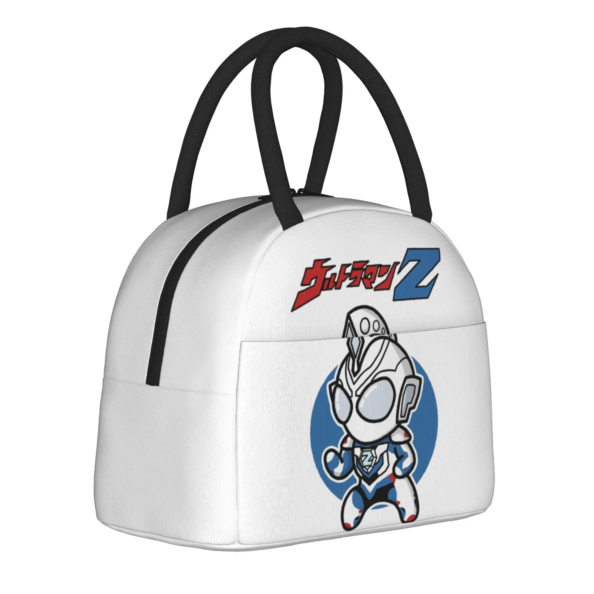 Ultramans Z Original Form Chibi Style Kawaii Insulated Lunch Bag Large Reusable Thermal Bag Lunch Box Tote Bento Pouch