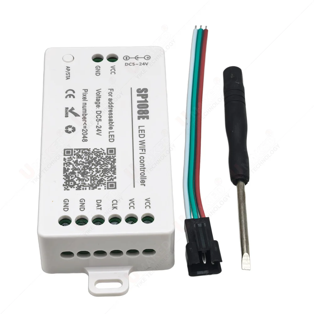 1set SP108E Bluetooth Wifi Magic Controller 2048 Pixel for WS2811 WS2812B 2801 6803 IC LED Strip Support IOS/ Android APP strip