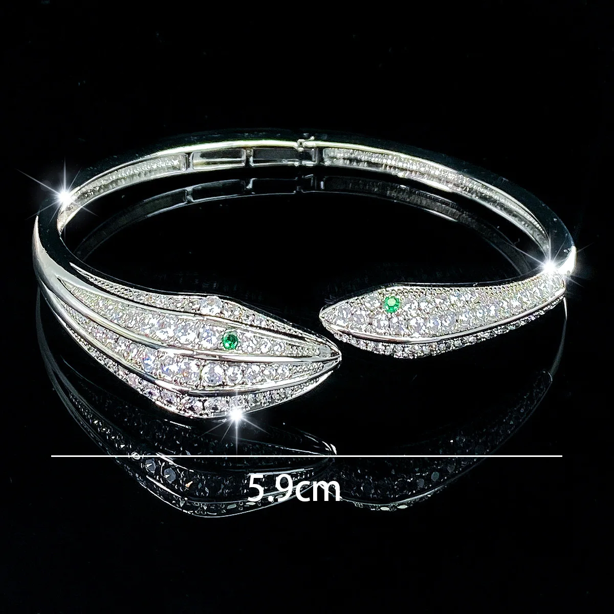 bracelet serpent femme Snake Zirconium Bracelet Classic Nail Open Bangles For Women Holiday Party Cuff Bracelet Gifts Jewelry