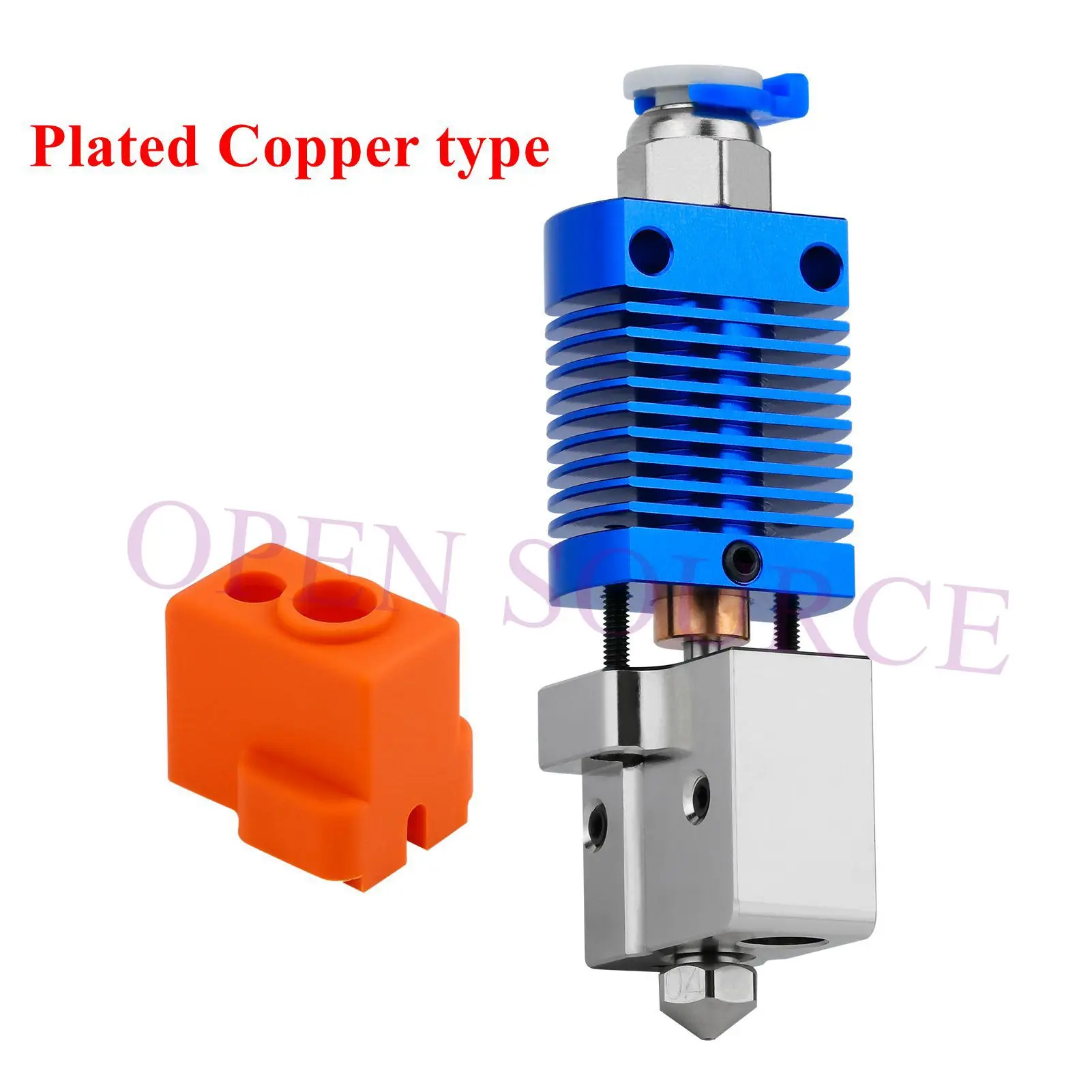 3D Printer Ender 3 Volcano Hotend High Flow Bimetal Heatbreak Plated Copper Block Nozzle for CR10 Ender 3 V2 Pro Ender 5 Plus