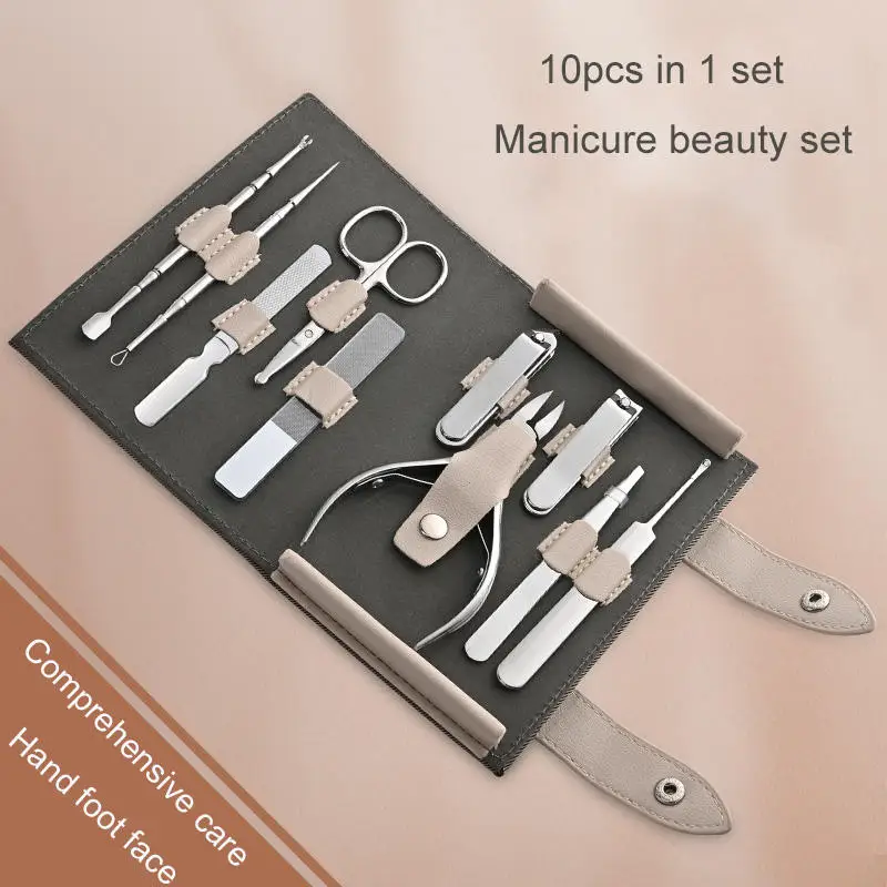 Luxury Manicure Set Surgical Grade Scissors Stainless nail clipper Kit Full Function package Pedicure for men and women