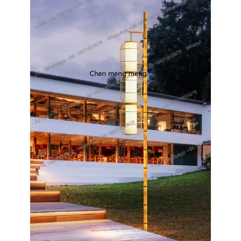 Outdoor waterproof courtyard high pole lamp B & B scenic outdoor garden park garden street lamp