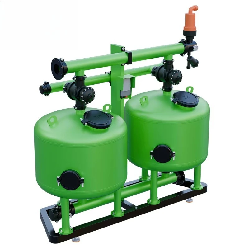 Automatic Backwash Sand Media Gravel Filter for Agriculture Greenhouse Drip Irrigation System Farm Water Filtration