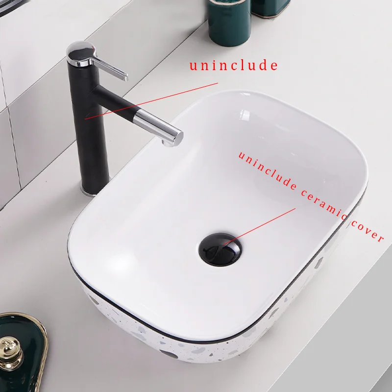 

Elegant Ceramic Vessel Sink, Oval Design Ceramic Wash Basin - Ideal for Modern Bathroom Fixtures, Suitable for Dressing Rooms, Vanities, Bathrooms