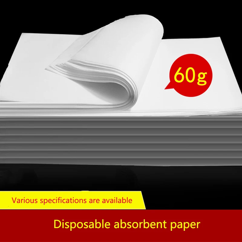 100 Piece Disposable Absorbent Paper Various Specifications High-quality Wood Pulp Non-woven Fabric Strong Water Absorption