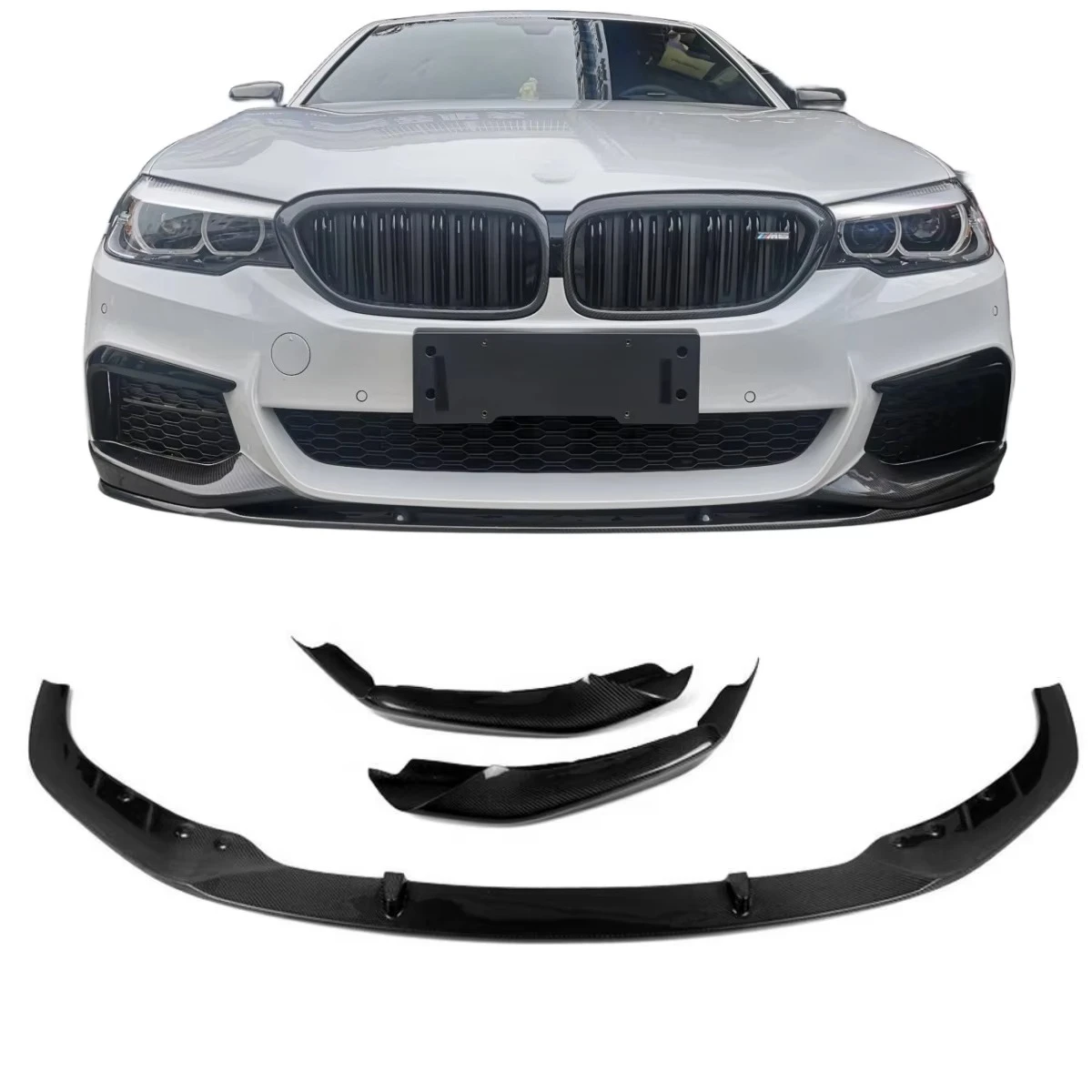 

High Quality MP Style Carbon Fiber Car Bumper Body Kit Front Lip For BMW 5 Series G30 G38 2017-2020