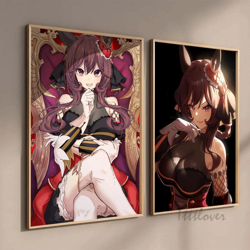 Gentildonna Uma Musume Pretty Derby Poster Stickers Art Wall Murals Decor Game Room Decor Gifts HD Painting