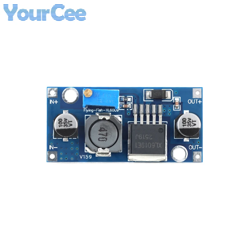 XL6019-módulo de potencia de aumento de DC-DC, convertidor de 3,3 V-35V a 5V, 6V, 9V, 12V, 24V, 5A