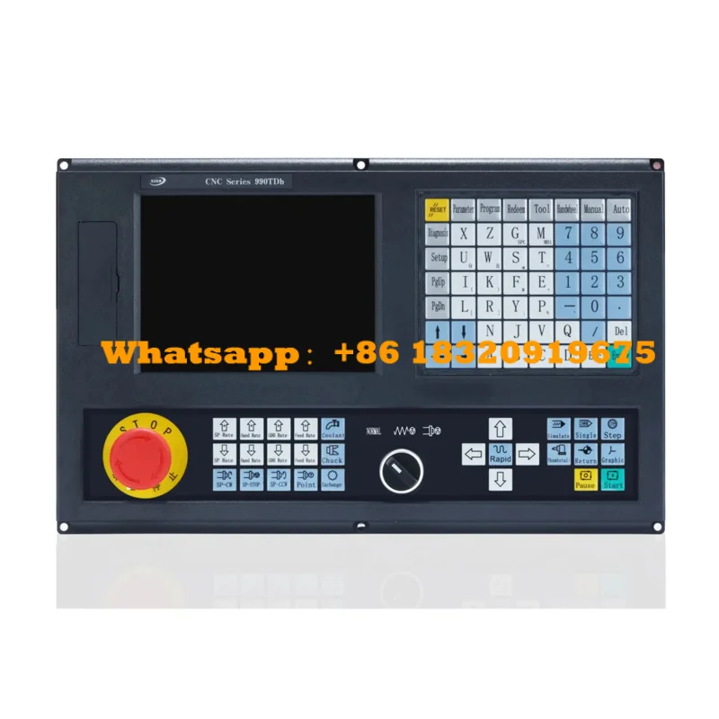 CNC Most ideal 4 Axis CNC Lathe Controller CNC990TDb-4 for cnc turning&lathe servo motor PLC ATC macro programmning