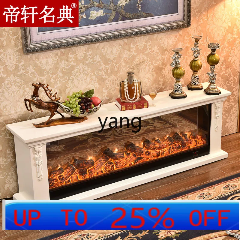 

LH European TV mantel living room decorative cabinet white fireplace decoration