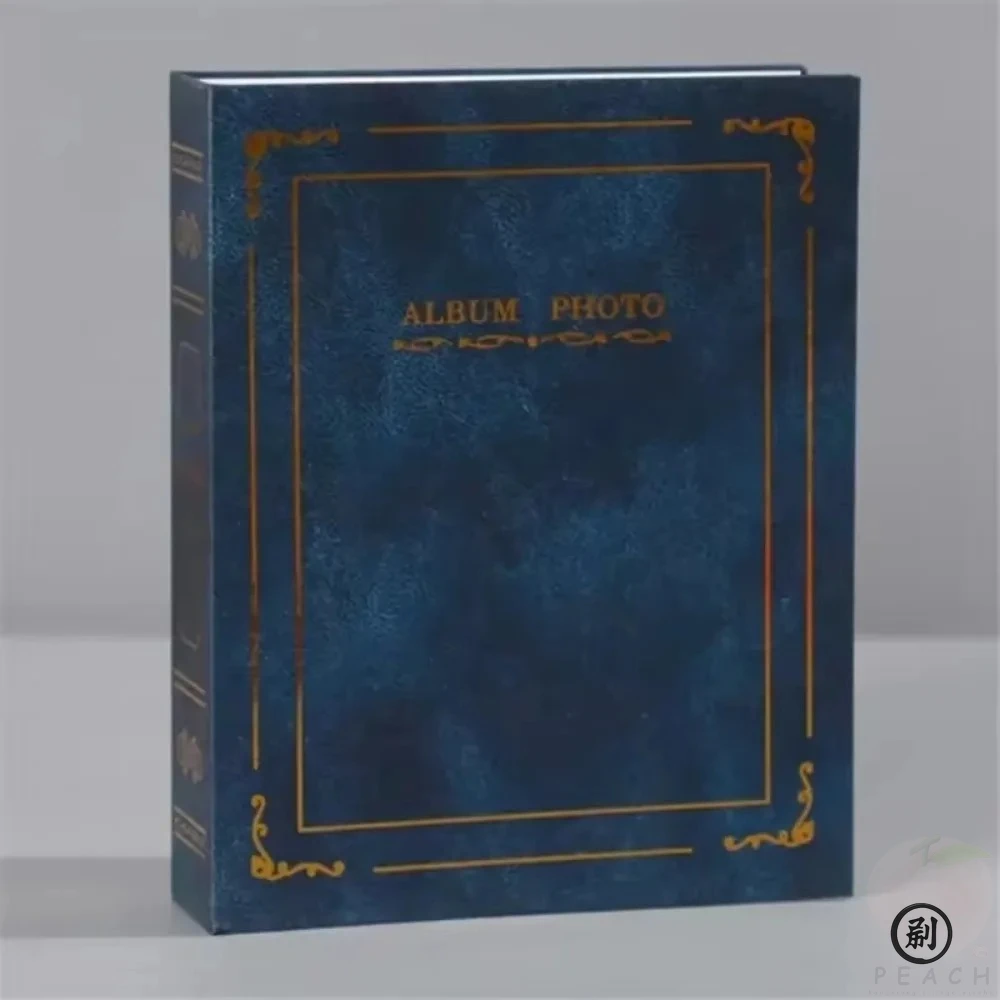 Vintage 6 Inch Interstitial Photo Album – Holds 100 Photos, 16x12cm, Classic Retro Home Decor for Family