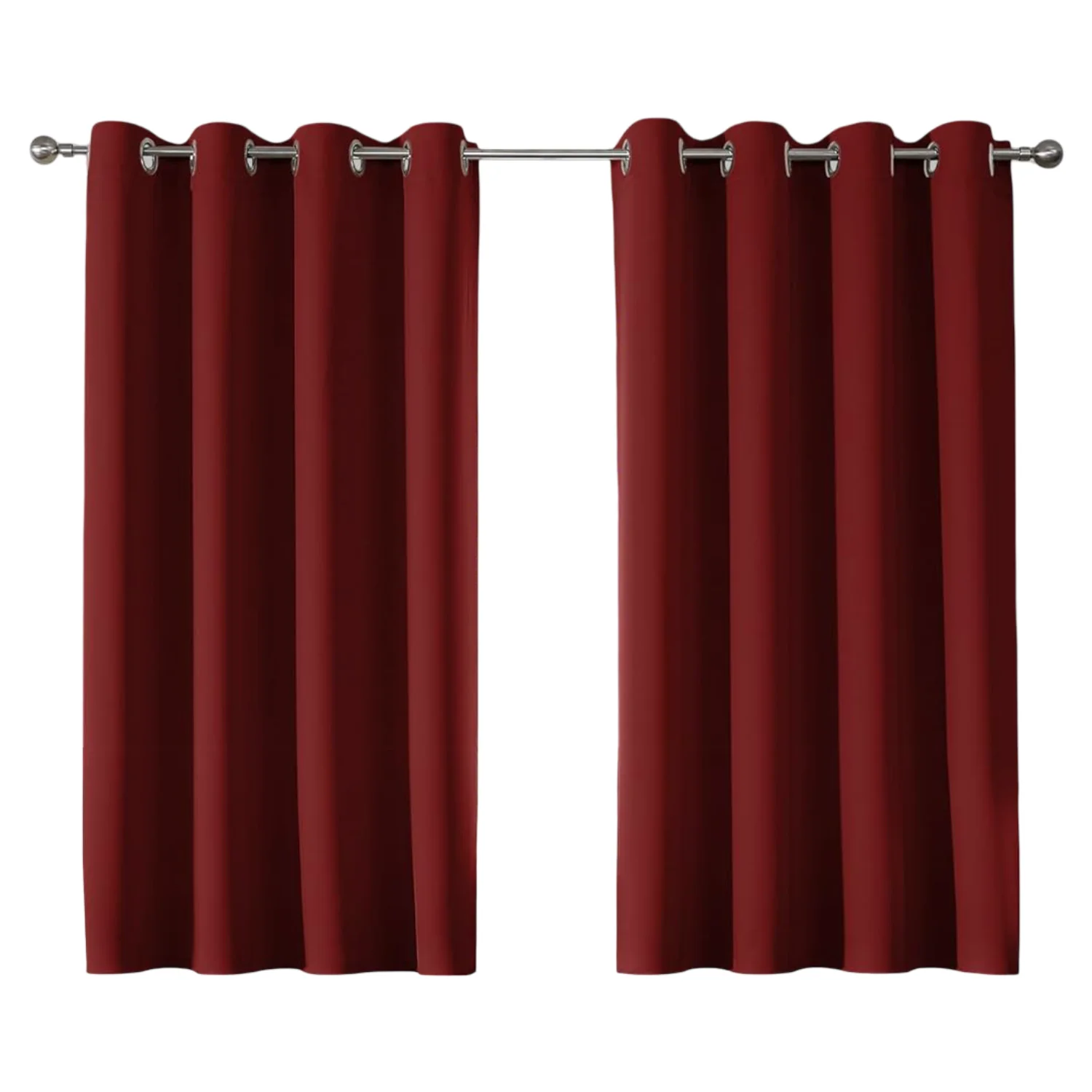 CUCRAF Gordijnen Kant-en-klare gordijnen Verduisteringsset 2 stuks 137x132 cm Rood Slaapkamergordijnen Raamisolatie Greepgordijnen Huishoudtextiel Woonkamergordijnen Raamgordijnen Thermische