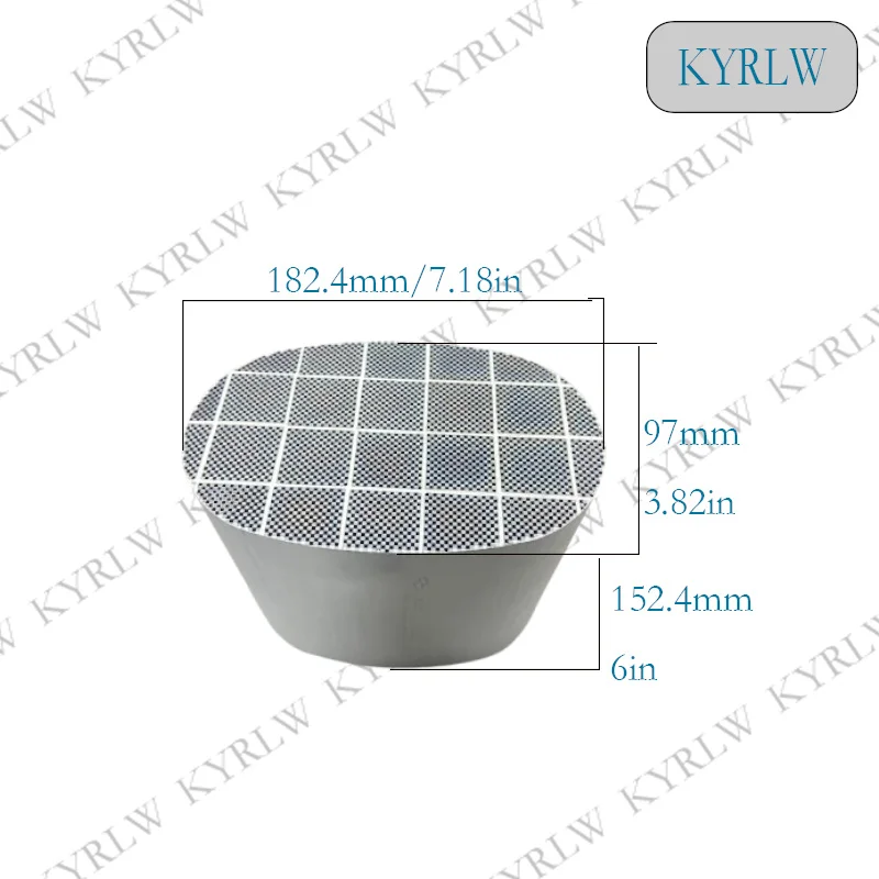 Universal Diesel Particulate Filter 182.4*97*152.4MM Diesel silicon Carbide DPF Silicon Carbide DPF