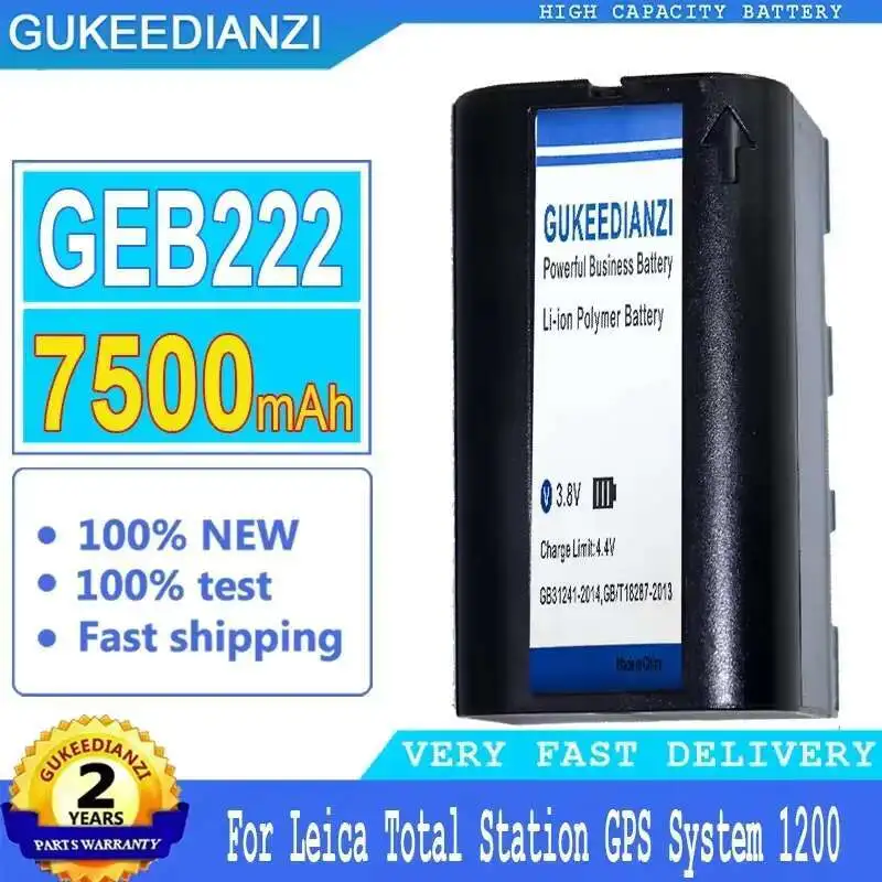 

Measuring Instrument Battery GEB222 7500mAh For Leica Total Station Gps System 1200 Instruments Piper 100 200 Lases Survey