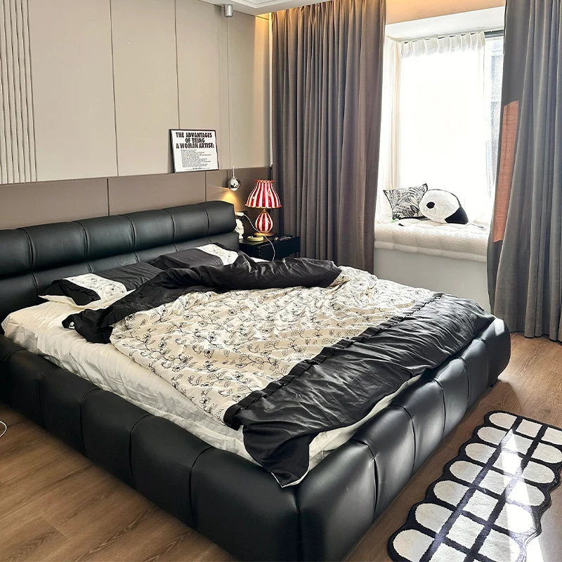 Storage Space Bed Girls Sleeping Wooden Lounge Double Bed Modern Luxury Upholstery Meuble De Chambre Furnitures