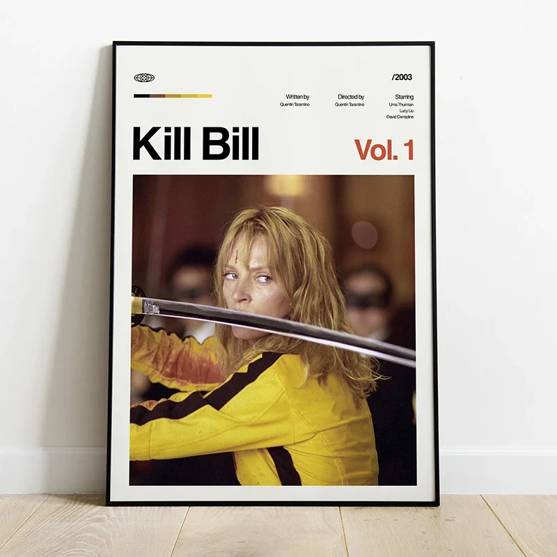 Canvas Painting Decoration Vintage Classic Movie Series Pulp Fiction Kill Bill Wall Art Home Wall Decor Painting Home Decor