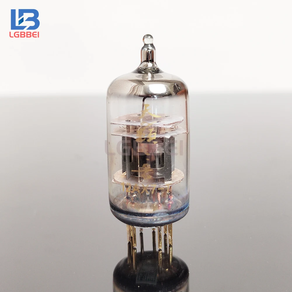 ShuGuang 12AX7-T Vacuum Tube HIFI Audio Amplifier, Quality Assured Matched Quad Replacing 12AX7 ECC83 6N4 Electronic Tube