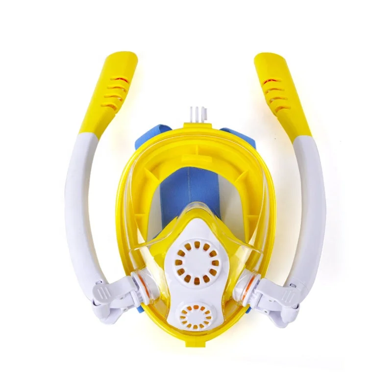 

Underwater Spearfishing Full Face Diving Mask Snorkeling Diving Equipment Children Adult Double Snorkel