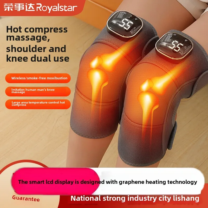 Electric Heated Wormwood Knee Massager Hot Compress Knee Support Pad For Women Leg Warm Care