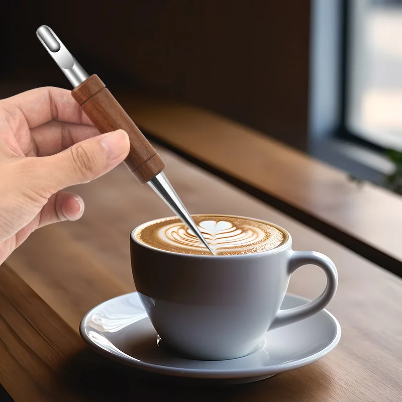 Coffee Art Pen Stainless Steel Latte Art Needle Bar Special Tool for Beginners Pattern Drawing Coffee Accessories
