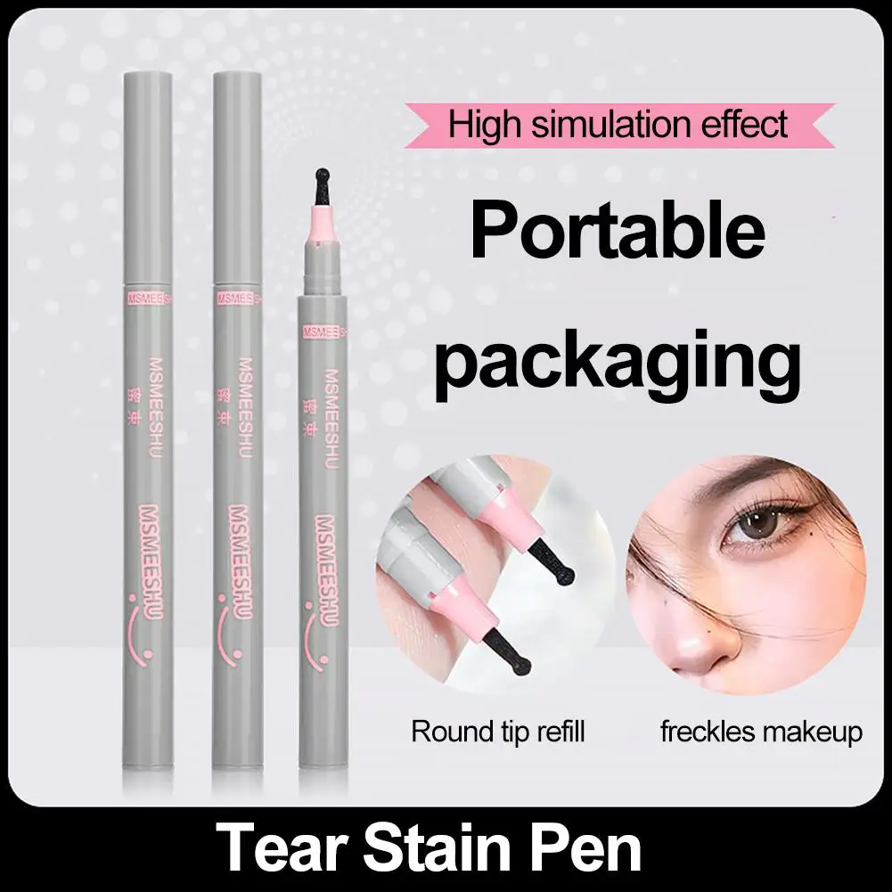 ラウンドチップフェイスフェイクそばかすペンナチュラルドットスポットほくろメイク防水そばかすツール速乾性ペンペン持続性リアルな N6H6