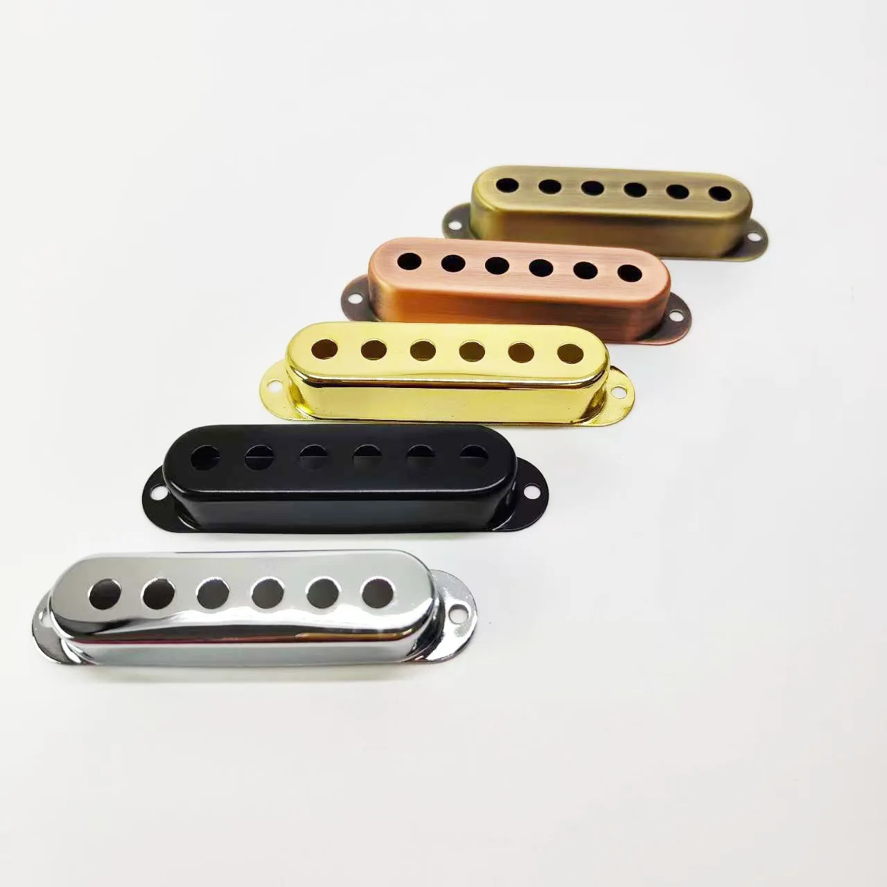 Metal Brass Electric  Guitar Pickup Cover Fits Single Coil Pickup Shell For ST SQ Electric Guitar Accessory